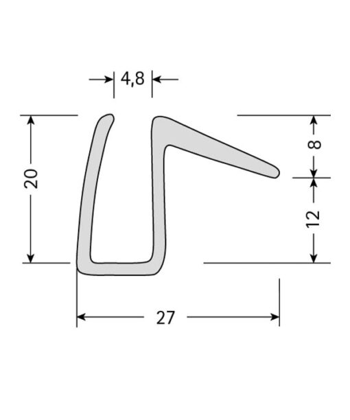 Ersatzteile Glasdusche Piktogramm Wasserablaufprofil Topas