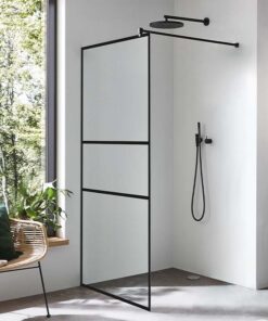 Duschabtrennung Glas Inloop black series Ansicht