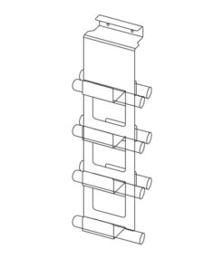 InterioLine Piktogramm-Schminkpinselhalter Rückwand