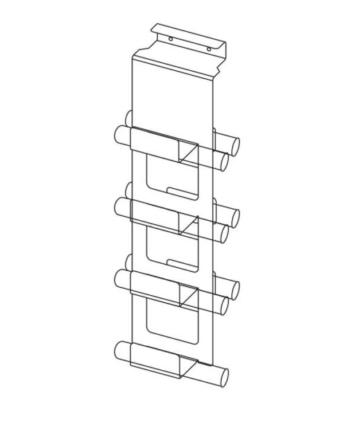 InterioLine Piktogramm-Schminkpinselhalter Rückwand